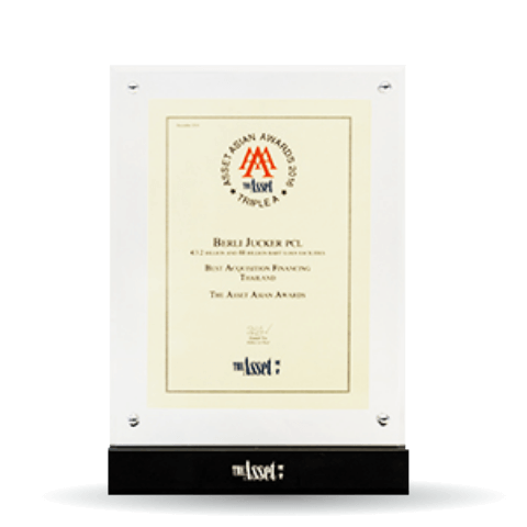 Best Acquisition Financing in Thailand, The Asset Country Awards
